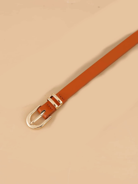 Women's U-shaped Buckle Belt, Simple And Fashionable, Versatile Waistband For Decoration