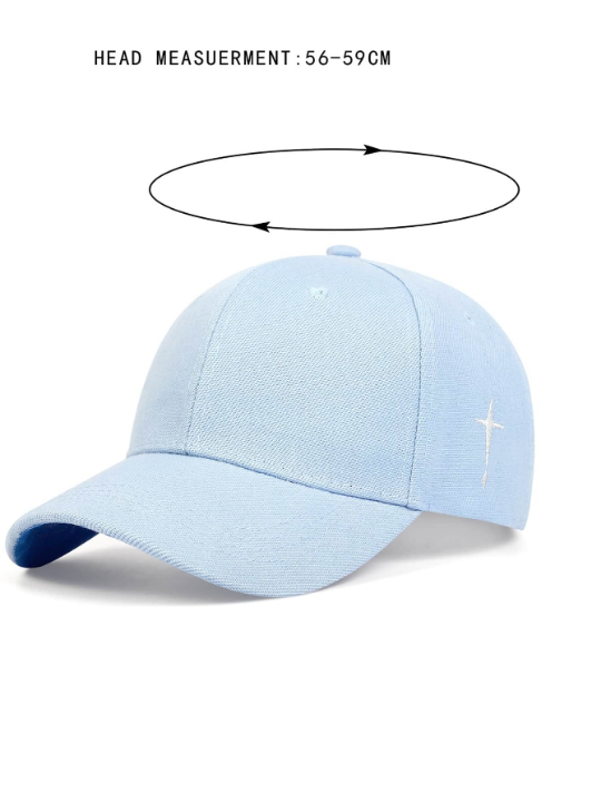 1pc Unisex Embroidery Detail Casual Baseball Cap