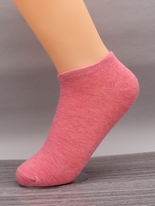 10pairs Solid Ankle Socks