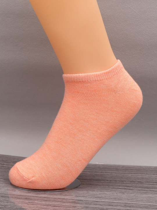 10pairs Solid Ankle Socks