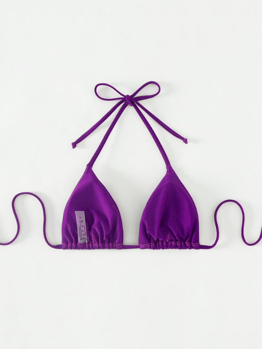 Swim Basics Halter Triangle Bikini Top