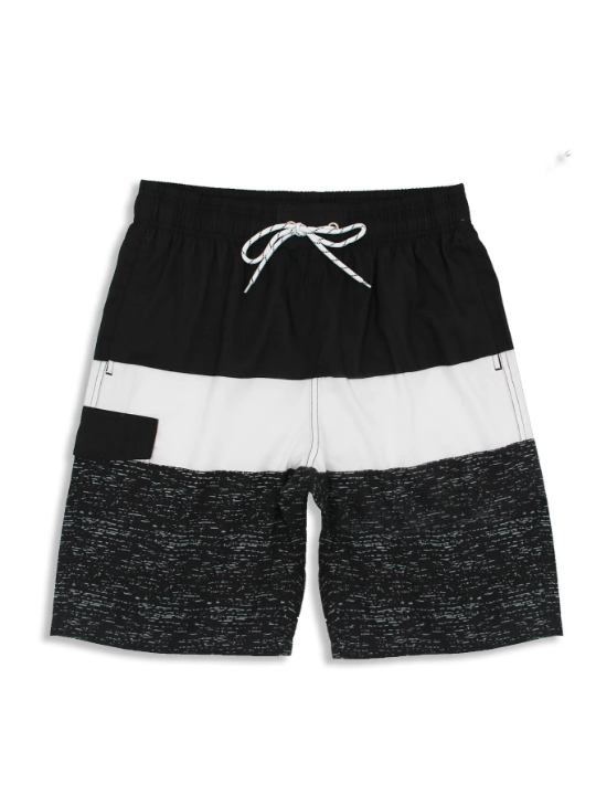 Manfinity Swimmode Men Color Block Flap Detail Swim Trunks