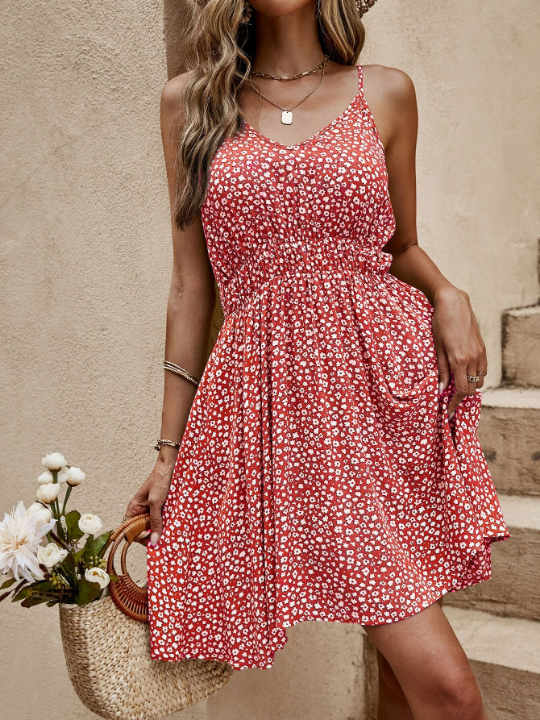 VCAY Ditsy Floral Print Cami Dress