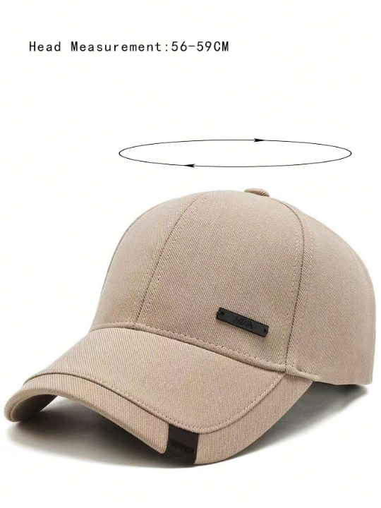 1pc Men Solid Casual Baseball Cap