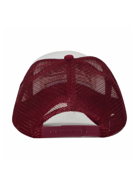 1pc Unisex Embroidered Mesh Baseball Cap With Letter Patch, Curved Brim, Suitable For Outdoor Activities, Daily Wear
