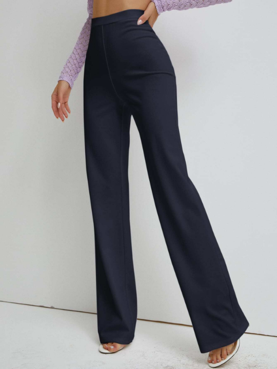 High Waist Straight Leg Pants