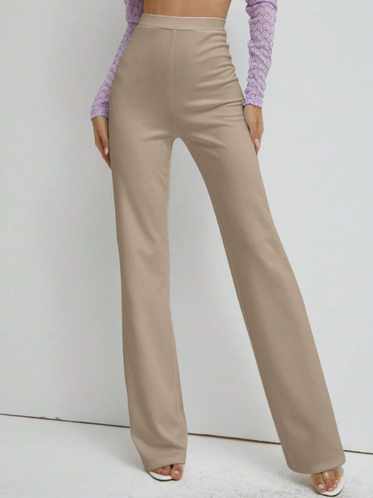 High Waist Straight Leg Pants