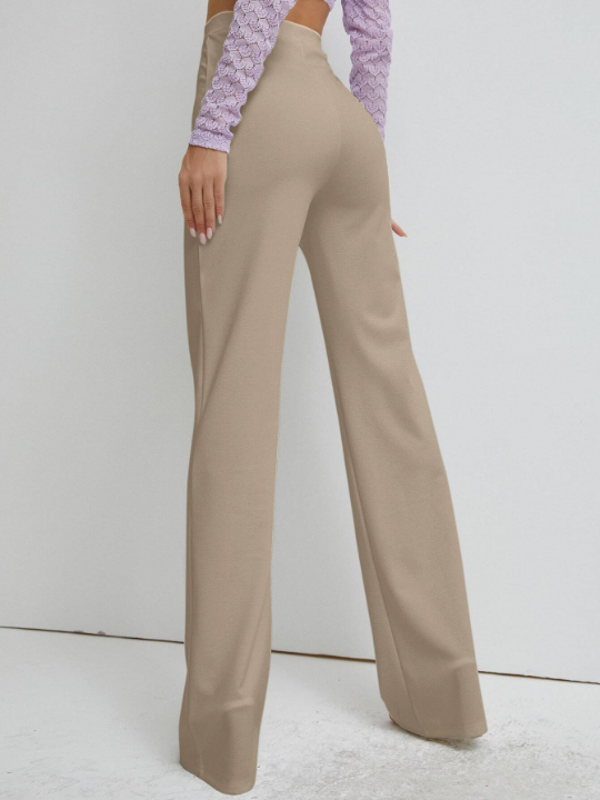 High Waist Straight Leg Pants