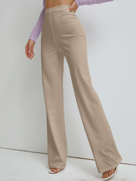 High Waist Straight Leg Pants