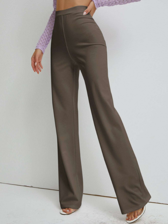 High Waist Straight Leg Pants