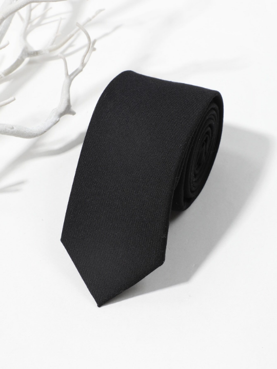 1pc Men Solid Fashionable Minimalist Tie For Daily Decoration