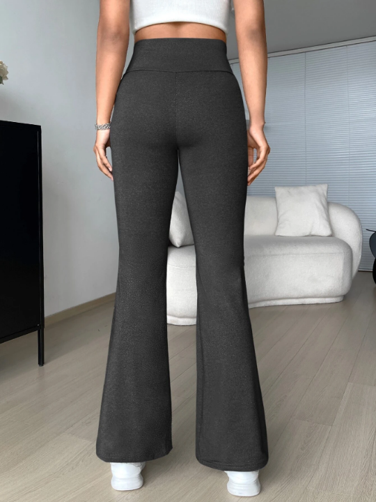 EZwear Solid Flare Leg Pants