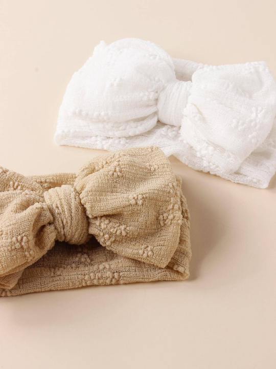 3pcs Baby Bow Decor Hair Band