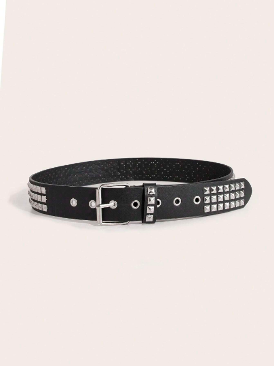 1 Piece Of Unisex Studded Punk Style Handsome Street Casual Daily Wear Belt