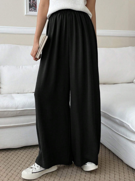 DAZY Solid Wide Leg Pants