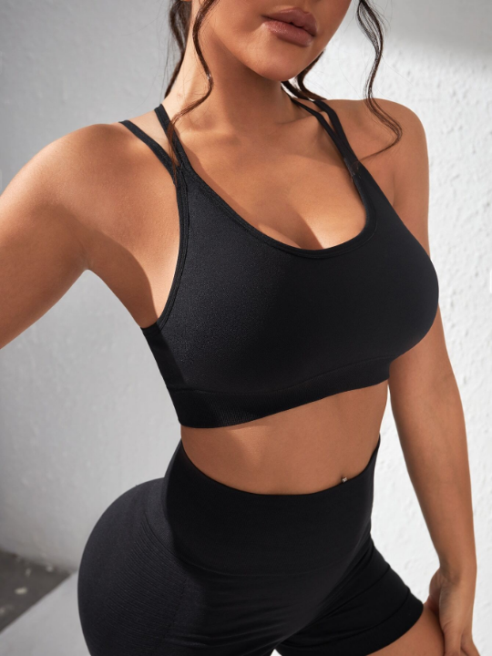 Yoga Sxy Crisscross Backless Sports Bra