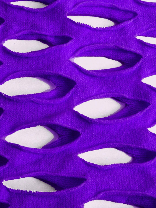 ROMWE Solid Cut Out Tube Slips