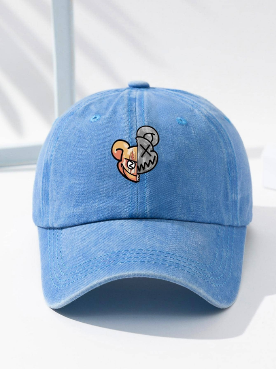 1pc Men Cartoon Graphic Casual Style Baseball Cap, For Daily Life Street