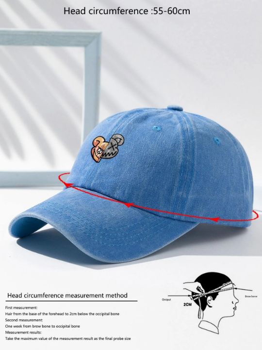 1pc Men Cartoon Graphic Casual Style Baseball Cap, For Daily Life Street