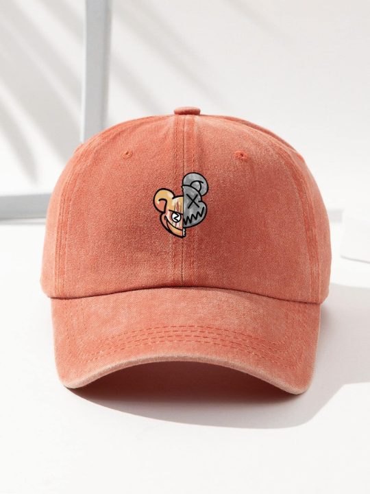 1pc Men Cartoon Graphic Casual Style Baseball Cap, For Daily Life