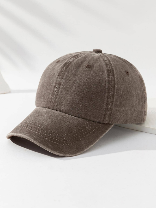 Men Solid Baseball Cap