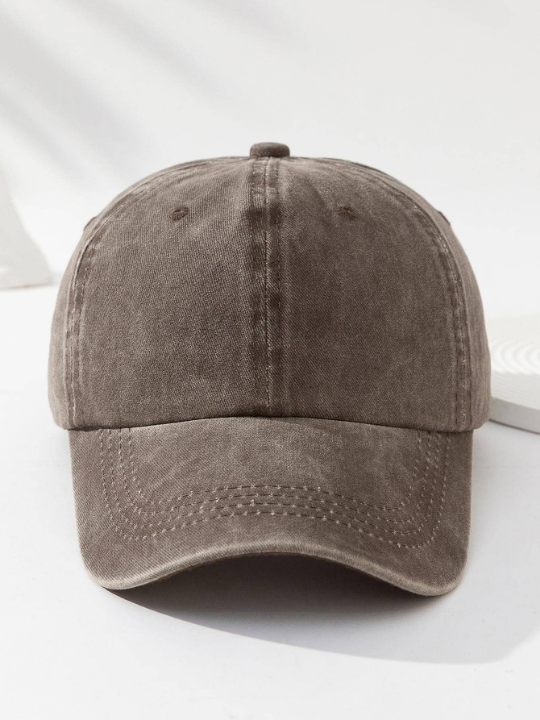 Men Solid Baseball Cap