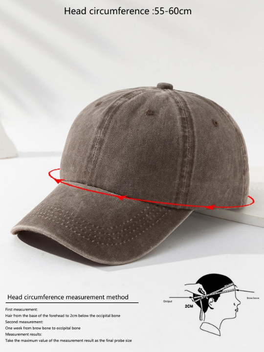 Men Solid Baseball Cap