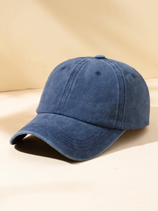 Men Solid Baseball Cap