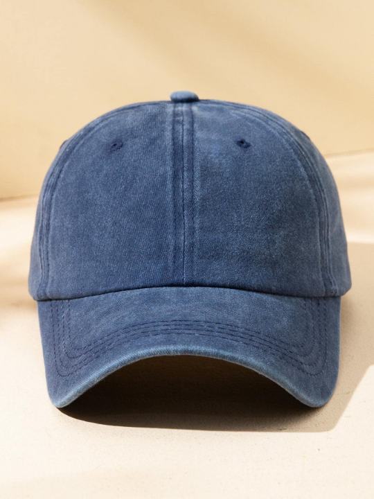 Men Solid Baseball Cap