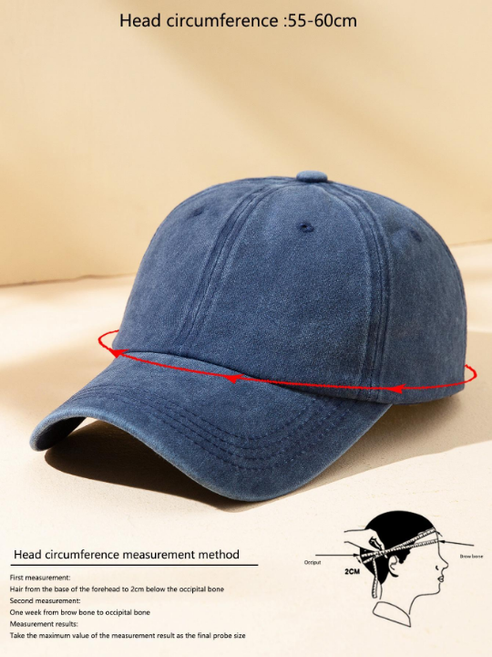 Men Solid Baseball Cap