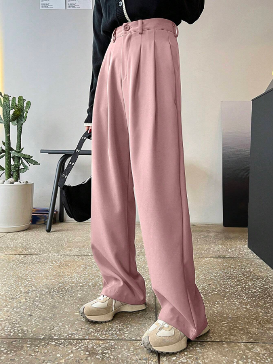 DAZY High Waist Plicated Detail Pants