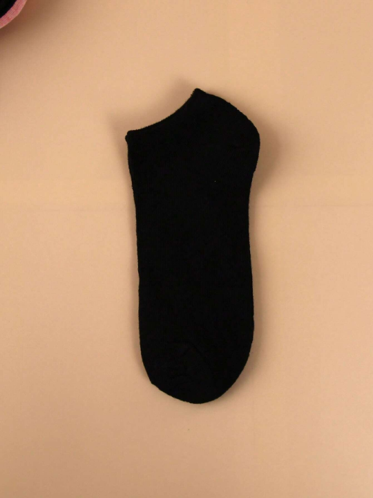 10pairs Solid Ankle Socks