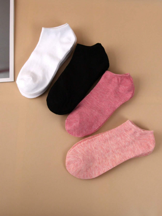 10pairs Solid Ankle Socks