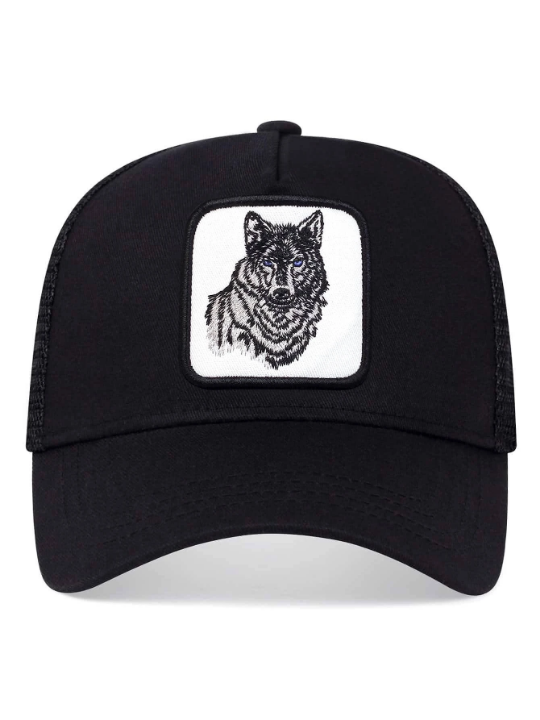 1pc Men Animal Embroidered Fashion Versatile Baseball Cap, For Daily Life