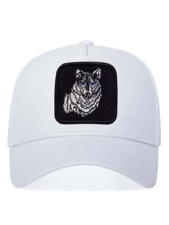 1pc Men Animal Embroidered Fashion Versatile Baseball Cap, For Daily Life