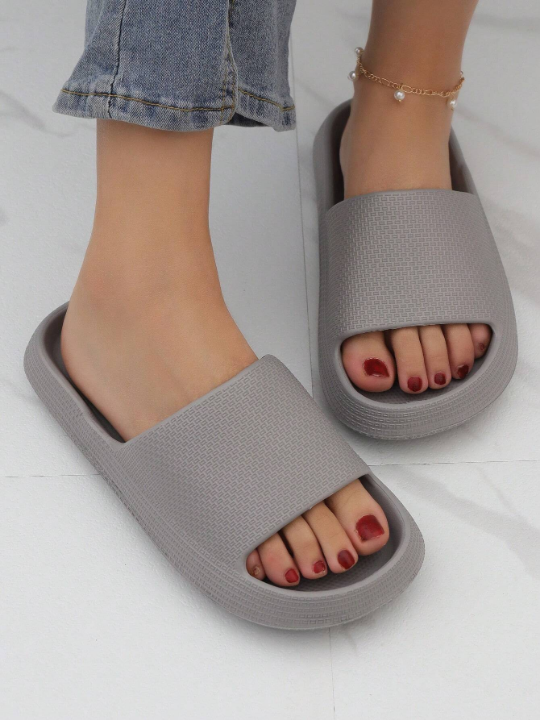 Women Minimalist Single Band Slides, EVA Fashion Slides