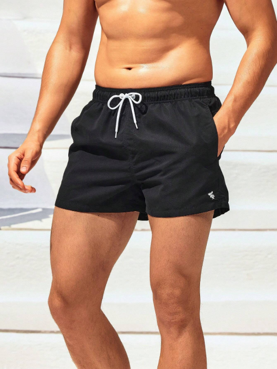 Manfinity Swimmode Men Drawstring Waist Swim Trunks