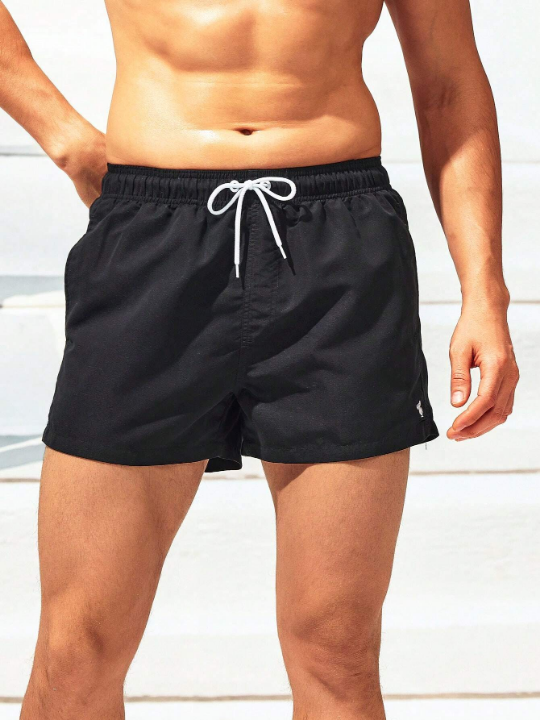 Manfinity Swimmode Men Drawstring Waist Swim Trunks