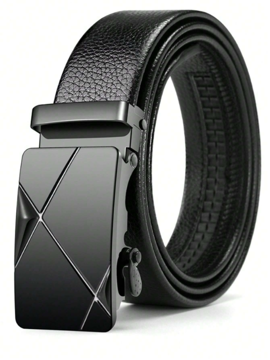 1pc Men Automatic Buckle Casual Belt For Daily Life