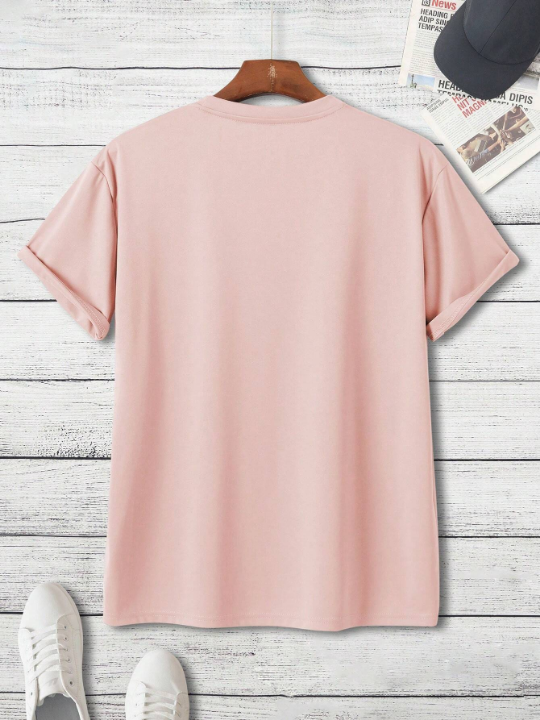 Men Solid Round Neck Tee