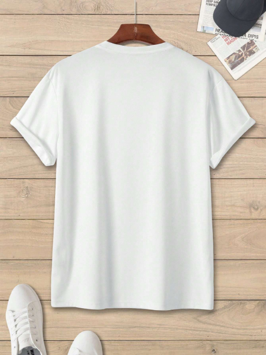 Men Solid Round Neck Tee