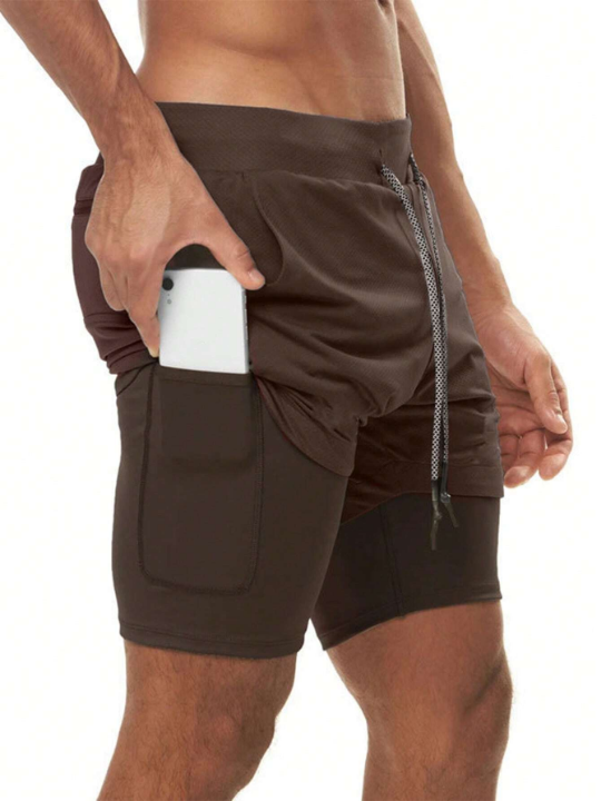 Sport Corelite Men Phone Pocket Sports Shorts With Towel Loop