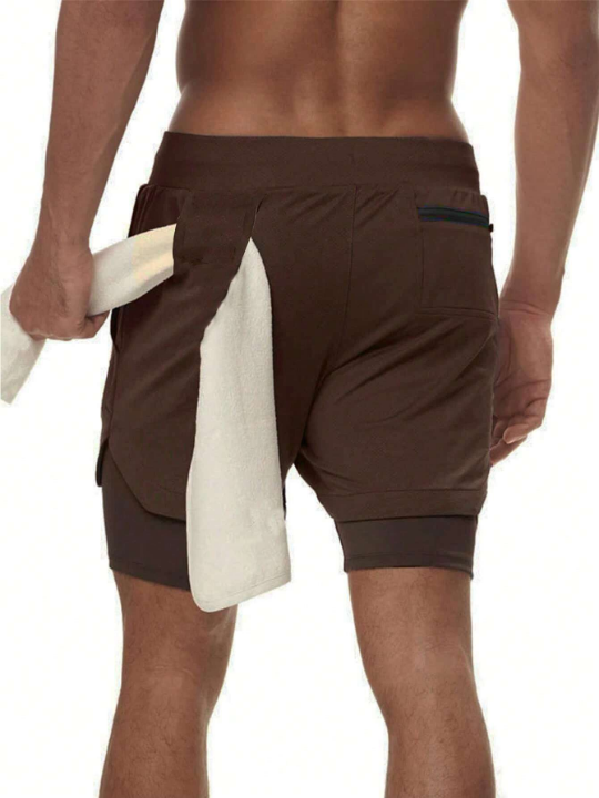 Sport Corelite Men Phone Pocket Sports Shorts With Towel Loop