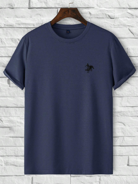 Manfinity Homme Men Horse Print Tee