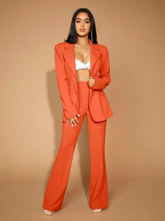 SXY Solid Flare Leg Pants