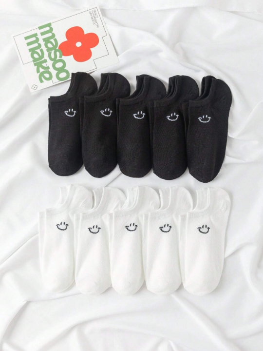 10pairs Expression Pattern Ankle Socks