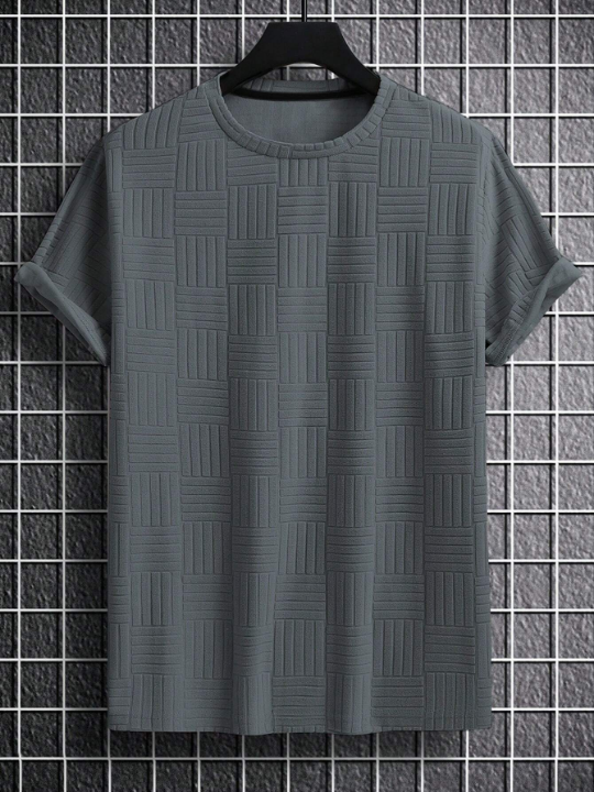 Manfinity Homme Men Solid Round Neck Tee