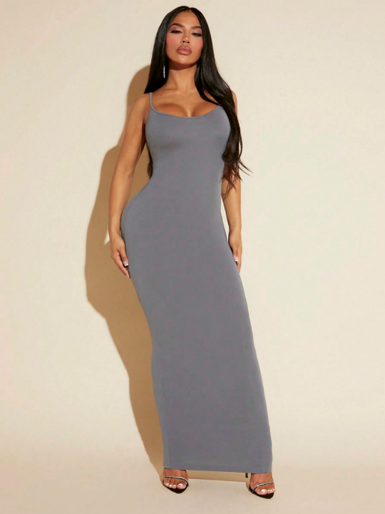 SXY Solid Bodycon Cami Dress