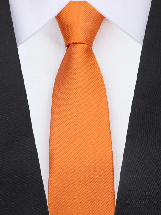 1pc Men Solid Casual Tie, For Dress Decoration