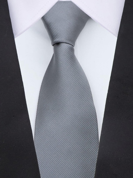 1pc Men Solid Casual Tie, For Dress Decoration